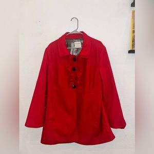 Women’s Plus Size Old Navy Red Pea Coat